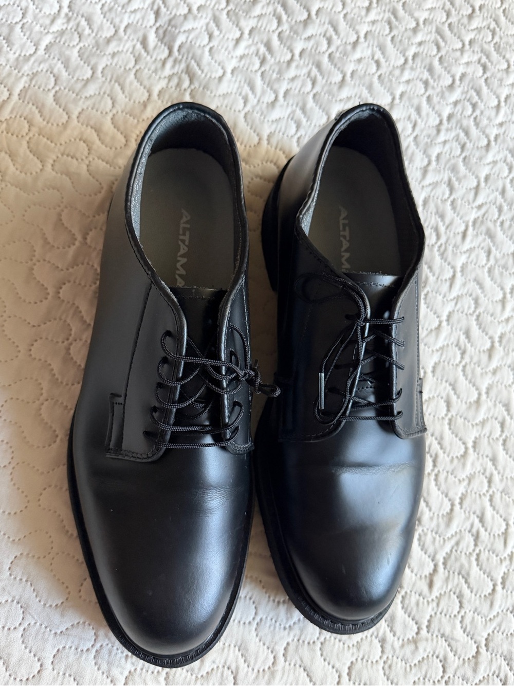 ALTAMA Mil-Spec Oxford Black Leather Size 11 E Made in USA